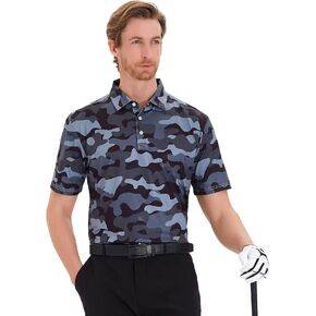 Big Crazy Men's Polo Shirts Short Sleeve Regular Fit Golf Shirts for Men Quick Dry in Saudi Arabia