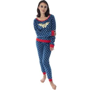 طقم بيجامة وقميص وسروال طويل الأكمام من DC Comics Wonder Woman للصغار in Kuwait