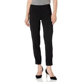 SLIM-SATION Women's Petite Wide Band Pull on Ankle Pants