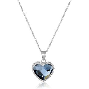 MAX + STONE Sterling Silver Elements Two Tone Heart Pendant Necklace, 18"