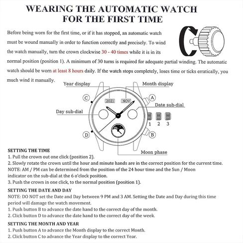 OLEVS Automatic Mechanical Men Watch,Day-Date-Month-and-Year Automatic Watch Men,Fashion Stainless Steel Watch Green&Blue&Black Face in Kuwait