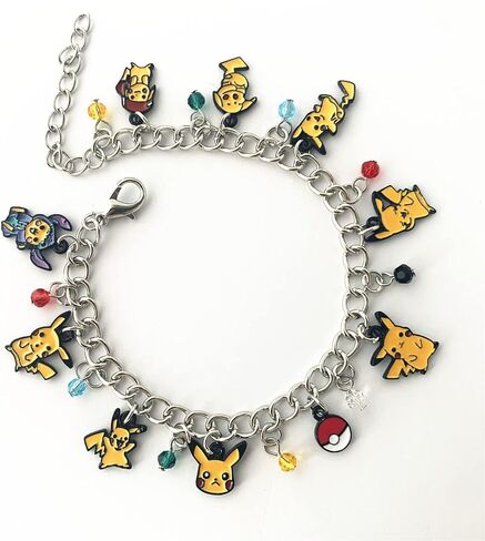 RHXWFDG Anime Cartoon Bracelet Charm, Environmental Zinc Alloy Hand Chain Bracelets, Anime Gifts Charm Chain for Boys, Girls and Women in Kuwait