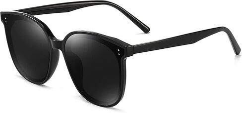 Dollger Oversized Polarized Square Sunglasses for Women Men Vintage Glasses with Flat Lens Fashion Cat Shades in Saudi Arabia
