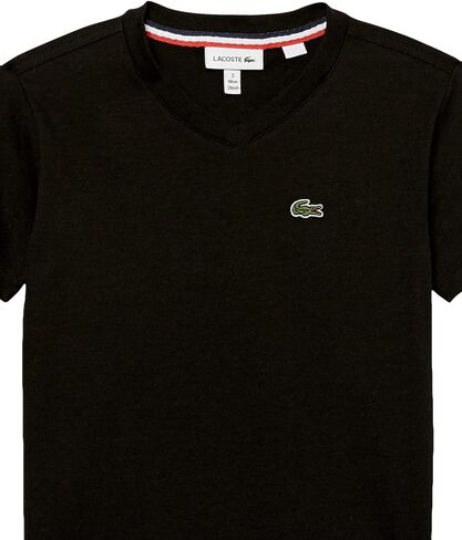 Lacoste Boys' V-Neck Cotton T-Shirt in Saudi Arabia