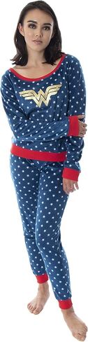 طقم بيجامة وقميص وسروال طويل الأكمام من DC Comics Wonder Woman للصغار in Kuwait