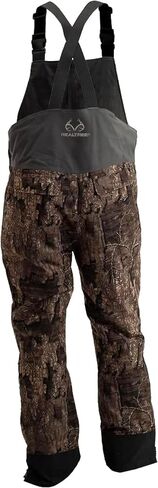 Realtree Men's Edge/Timber Camo Hunting Insulated Waterproof Windproof Breathable Midweight Super Warm Bibs Coveralls in Saudi Arabia