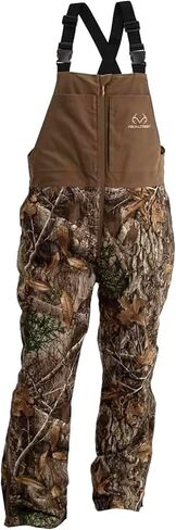 Realtree Men's Edge/Timber Camo Hunting Insulated Waterproof Windproof Breathable Midweight Super Warm Bibs Coveralls in Saudi Arabia