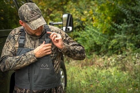 Realtree Men's Edge/Timber Camo Hunting Insulated Waterproof Windproof Breathable Midweight Super Warm Bibs Coveralls in Saudi Arabia