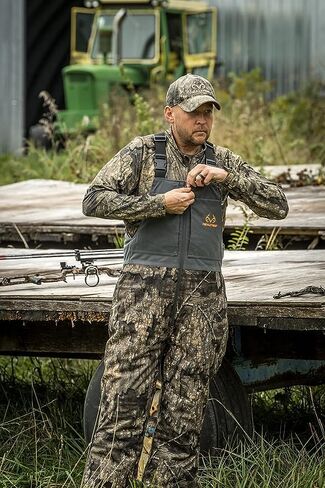 Realtree Men's Edge/Timber Camo Hunting Insulated Waterproof Windproof Breathable Midweight Super Warm Bibs Coveralls in Saudi Arabia