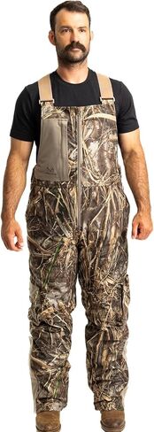 Realtree Men's Edge/Timber Camo Hunting Insulated Waterproof Windproof Breathable Midweight Super Warm Bibs Coveralls in Saudi Arabia