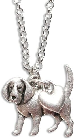 Goldendoodle Labradoodle Charm Necklace, Golden Lover Gift, Silver Metal Dog Pendant on a Chain, Ladies I Love Poodle Mix in Saudi Arabia