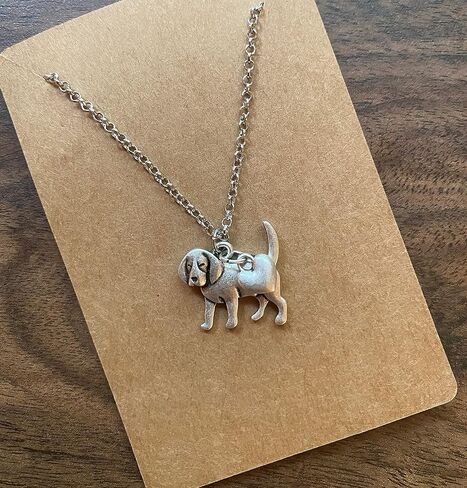 Goldendoodle Labradoodle Charm Necklace, Golden Lover Gift, Silver Metal Dog Pendant on a Chain, Ladies I Love Poodle Mix in Saudi Arabia
