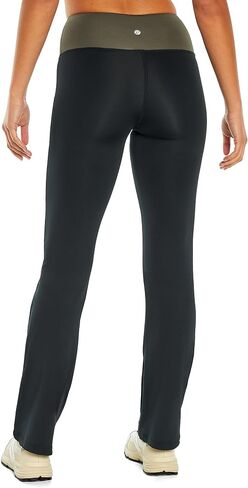 Bally Total Fitness Women's Colorblock High Rise Flare Pant in Kuwait