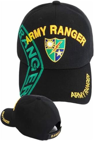 Army Ranger Shield Ranger on The Side Baseball Cap Black in Saudi Arabia