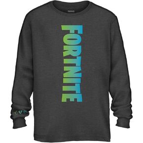 FORTNITE Gradient Logo Big Boys Long Sleeve Shirt Video Game Licensed in Saudi Arabia
