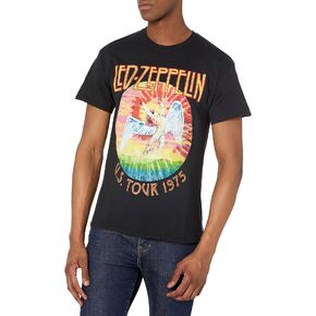 Led Zeppelin Men's Us Tour 1975 White T-Shirt