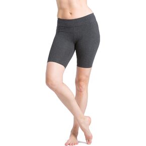 Fishers Finery Women's Ecofabric Classic Yoga Training Running Short; Mid Thigh