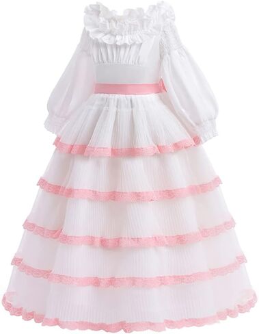 Zalongye ذا ليتل ميرميد 2023 فستان أزرق للفتيات لحفلات الهالوين حورية البحر الصغيرة الأميرة زي فستان الأرض in Kuwait