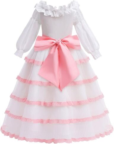 Zalongye ذا ليتل ميرميد 2023 فستان أزرق للفتيات لحفلات الهالوين حورية البحر الصغيرة الأميرة زي فستان الأرض in Kuwait