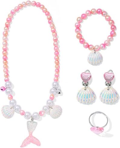 Zalongye ذا ليتل ميرميد 2023 فستان أزرق للفتيات لحفلات الهالوين حورية البحر الصغيرة الأميرة زي فستان الأرض in Kuwait