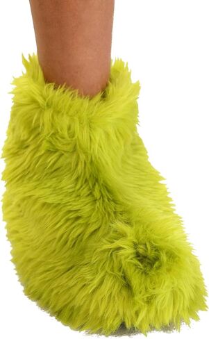 elope Dr. Seuss The Grinch Costume Fur Feet for Kids Standard in Kuwait