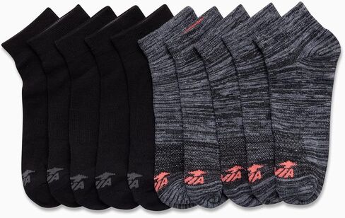 Avia Women's Performance Stretch Quarter Cut Ankle Socks (10 Pack) in Kuwait
