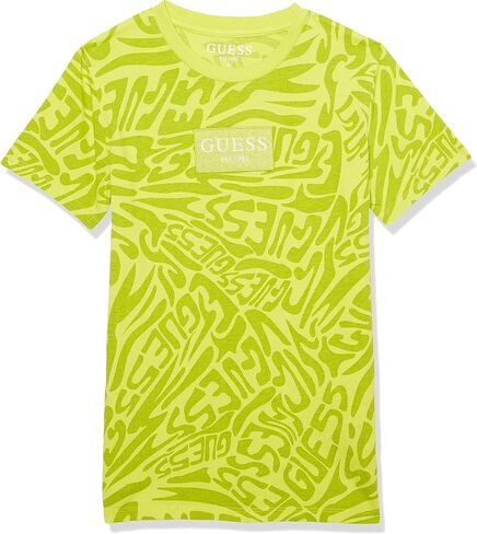 GUESS Boys' Organic Cotton Embroidered Logo T-Shirt in Saudi Arabia