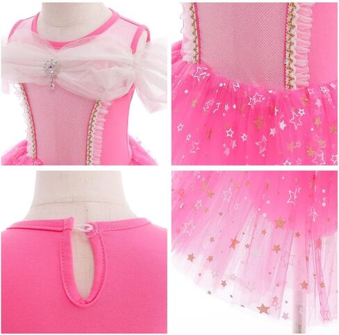 HIHCBF Princess Girls Leotards Ballet Dance Skirted Tutus Short Sleeve Dancewear Halloween Christmas Party Fancy Dress in Kuwait