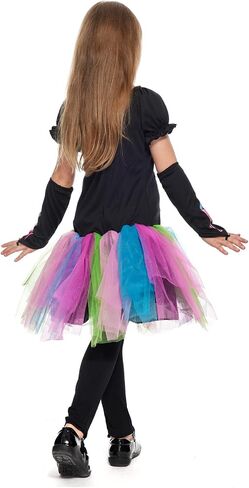 EraSpooky Girl’s Halloween Skeleton Dress Costume Tutu Skirt Scary Cosplay in Saudi Arabia