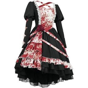 ZZEQYG Original Women's Cool Gothic Dress Masquerade Halloween Dress Cosplay Costume