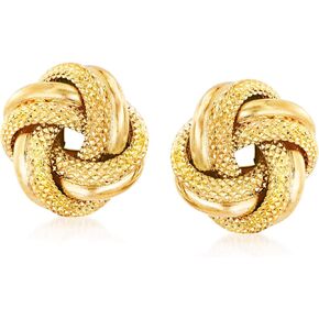 Ross-Simons Italian 18kt Yellow Gold Love Knot Earrings in Saudi Arabia