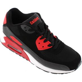 Calden Men's Invisible Height Increasing Elevator Shoes - Suede Leather/Mesh Lace-up Lightweight Trainer Sneakers - 2.4 Inches Taller