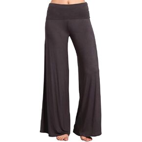 HEYHUN Womens Casual Tie Dye Solid Wide Leg Bottom Boho Hippie Lounge Palazzo Pants S-3XL in Kuwait
