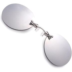 3 Colors 9.9 g Only Ultralight Rimless Retro Round Clip On Nose Sunglasses Matrix Morpheus Movie in Kuwait