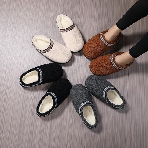 شباشب منزلية للنساء، شباشب لغرفة النوم، أحذية منزلية زغبية للاستخدام الداخلي مع إسفنج مريح ذو ذاكرة in Kuwait