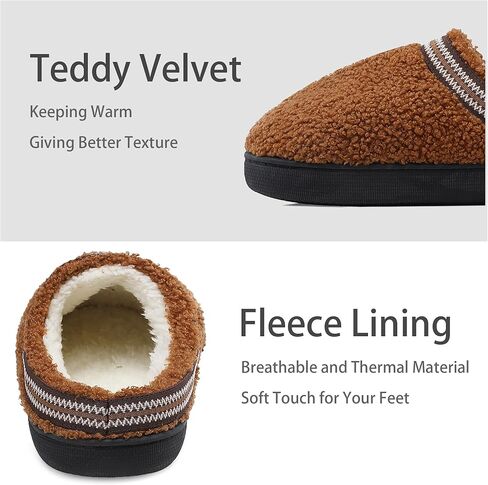 شباشب منزلية للنساء، شباشب لغرفة النوم، أحذية منزلية زغبية للاستخدام الداخلي مع إسفنج مريح ذو ذاكرة in Kuwait