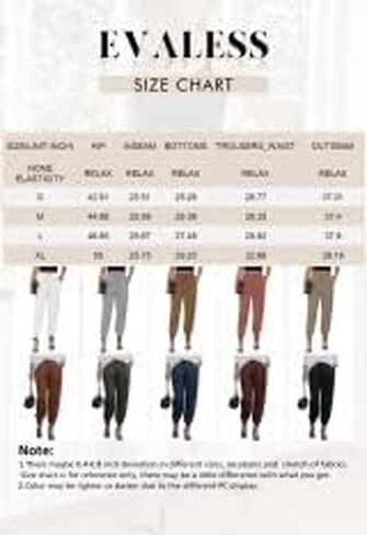 EVALESS Women's Casual Loose Drawstring Elastic High Waisted Linen Pants Comfy Trousers with Pockets in Kuwait