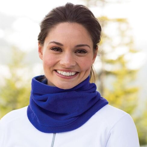 PODALOA 12 Pieces Fleece Neck Warmer For Women Men, Winter Neck Gaiter Skiing Windproof Face Scarf Covering in Kuwait