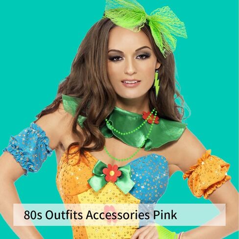 NZKNP 80s إكسسوارات للنساء بدون أصابع قفازات شبكية لصيد السمك أقراط دانتيل عقال أساور من السيليكون لحفلات الهالوين in Kuwait