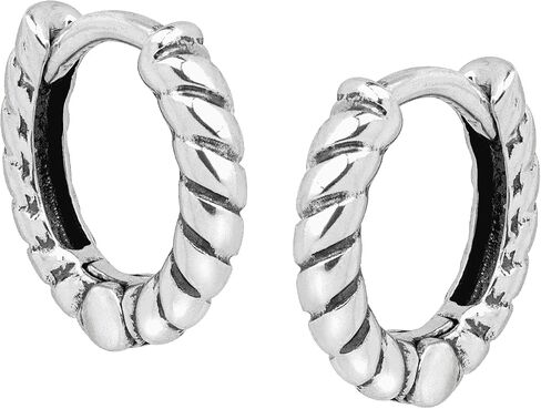Silpada 'Soleil' Twisted Hoop Earrings in Sterling Silver in Saudi Arabia