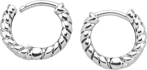 Silpada 'Soleil' Twisted Hoop Earrings in Sterling Silver in Saudi Arabia