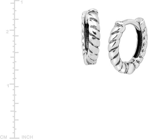 Silpada 'Soleil' Twisted Hoop Earrings in Sterling Silver in Saudi Arabia