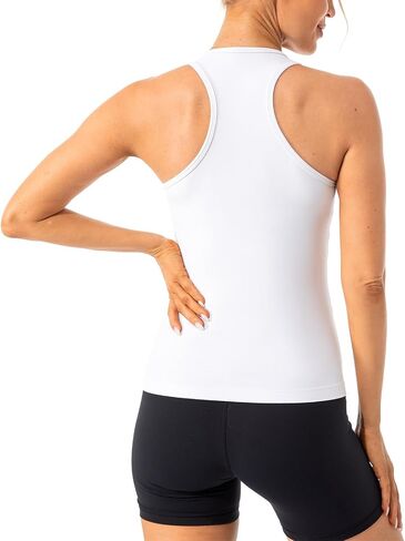 قميص Ukaste النسائي Studio Essential Racerback بدون أكمام ورقبة دائرية للتمرين واليوجا in Kuwait