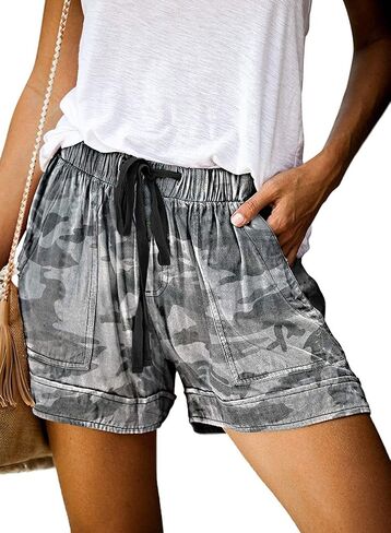 SHETARI Womens Comfy Shorts Drawstring Elastic Waist Pocketed Shorts Casual Summer Shorts for Women in Saudi Arabia