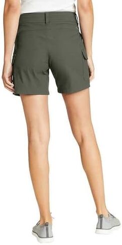 Eddie Bauer Ladies UPF 50+ Sun Protection Summer Trail Short | Green,10 in Saudi Arabia