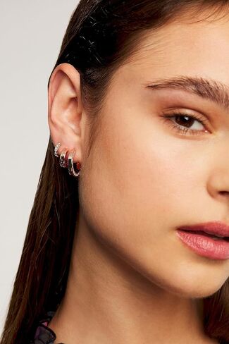 Ted Baker Seenita Nano Hoop Huggie Earrings - Rose Gold, Gold or Silver Tone Options in Kuwait