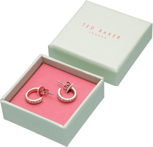 Ted Baker Seenita Nano Hoop Huggie Earrings - Rose Gold, Gold or Silver Tone Options in Kuwait