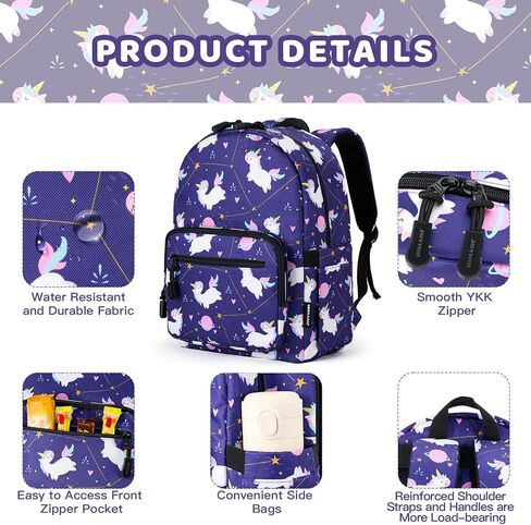 حقائب ظهر للأطفال من جويهيل، حقيبة ظهر لطيفة خفيفة الوزن مقاومة للماء لمرحلة ما قبل المدرسة، أشرطة كتف قابلة للتعديل للأولاد والبنات in Kuwait