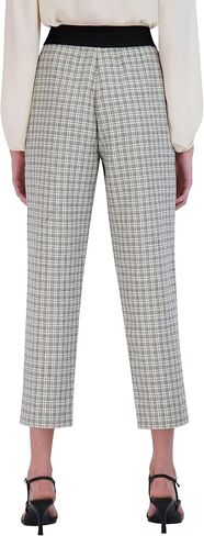 BCBGeneration Women's Straight Leg Cropped Pant Waistband Side Slit Pockets Tapered Trouser in Saudi Arabia