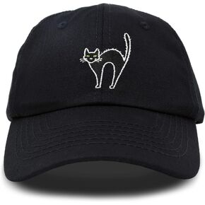 DALIX Black Cat Hat Womens Halloween Baseball Cap